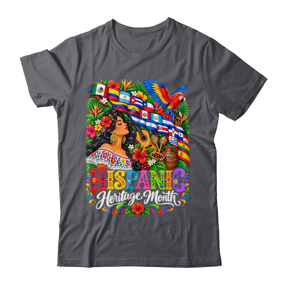 Hispanic Heritage Month Latino Countries Flags Latina Women Shirt & Tank Top | siriusteestore