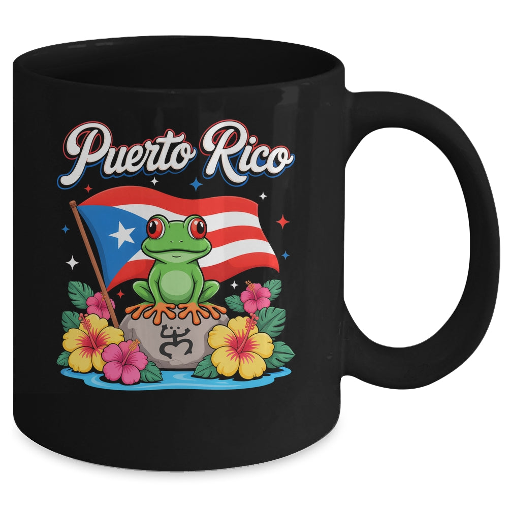 Hispanic Heritage Month Puerto Rico Coqui Frog Taino Symbol Mug | siriusteestore