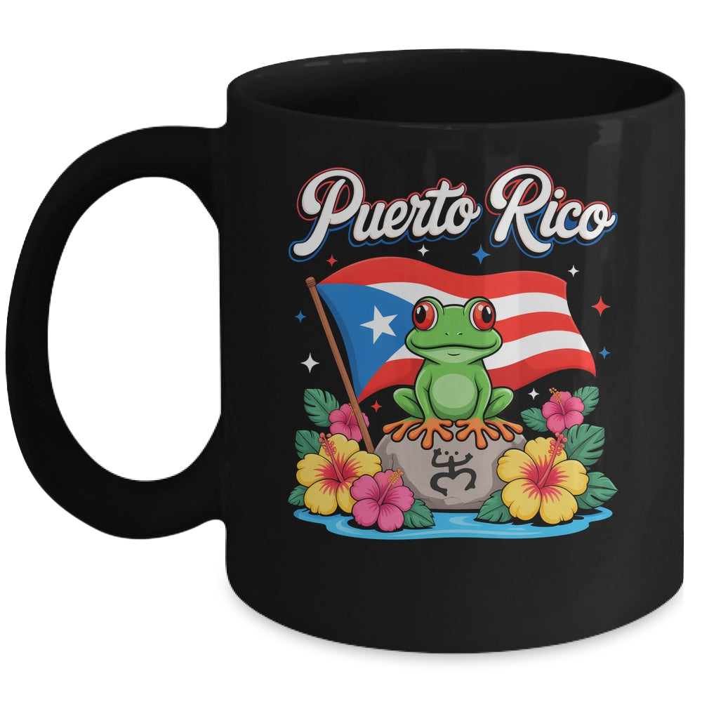 Hispanic Heritage Month Puerto Rico Coqui Frog Taino Symbol Mug | siriusteestore