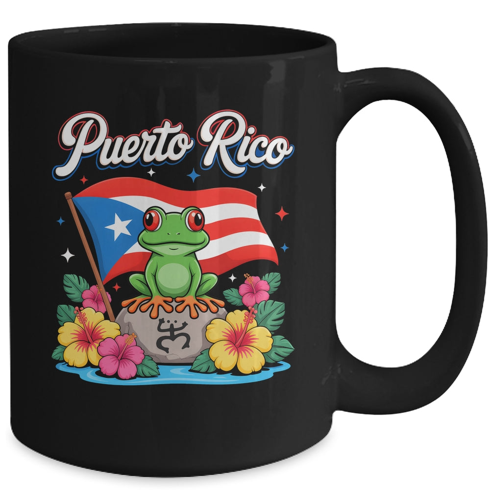Hispanic Heritage Month Puerto Rico Coqui Frog Taino Symbol Mug | siriusteestore