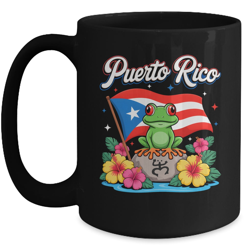 Hispanic Heritage Month Puerto Rico Coqui Frog Taino Symbol Mug | siriusteestore
