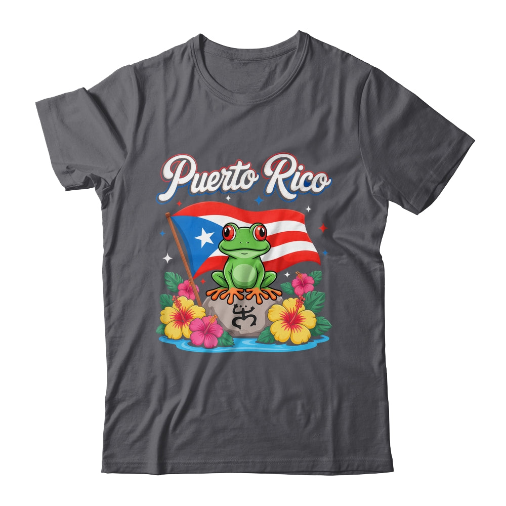 Hispanic Heritage Month Puerto Rico Coqui Frog Taino Symbol Shirt & Tank Top | siriusteestore