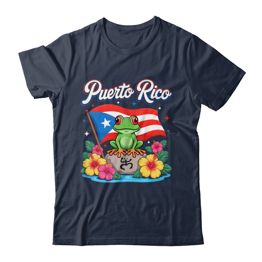 Hispanic Heritage Month Puerto Rico Coqui Frog Taino Symbol Shirt & Tank Top | siriusteestore