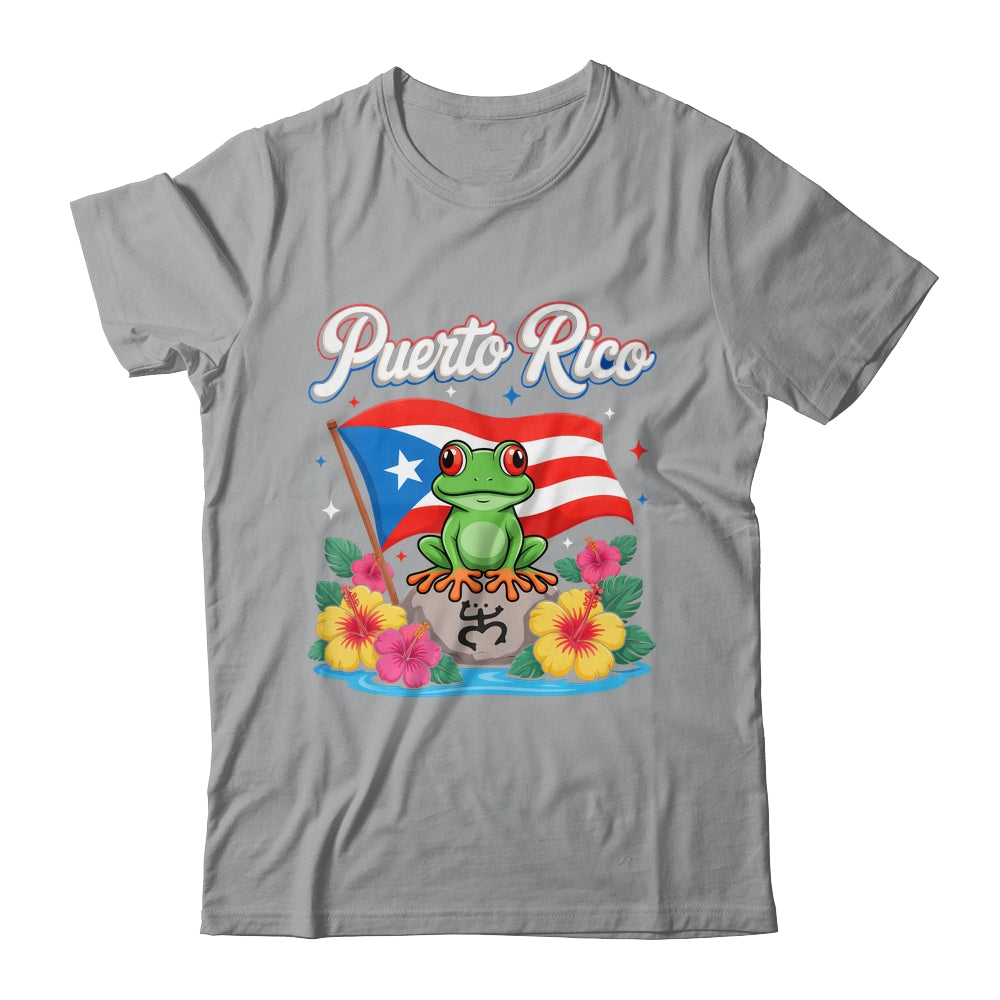Hispanic Heritage Month Puerto Rico Coqui Frog Taino Symbol Shirt & Tank Top | siriusteestore