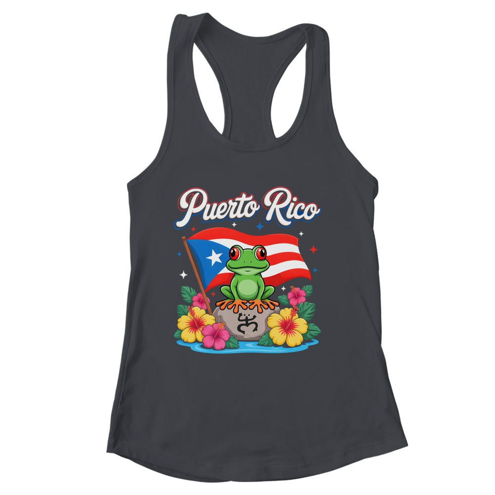 Hispanic Heritage Month Puerto Rico Coqui Frog Taino Symbol Shirt & Tank Top | siriusteestore