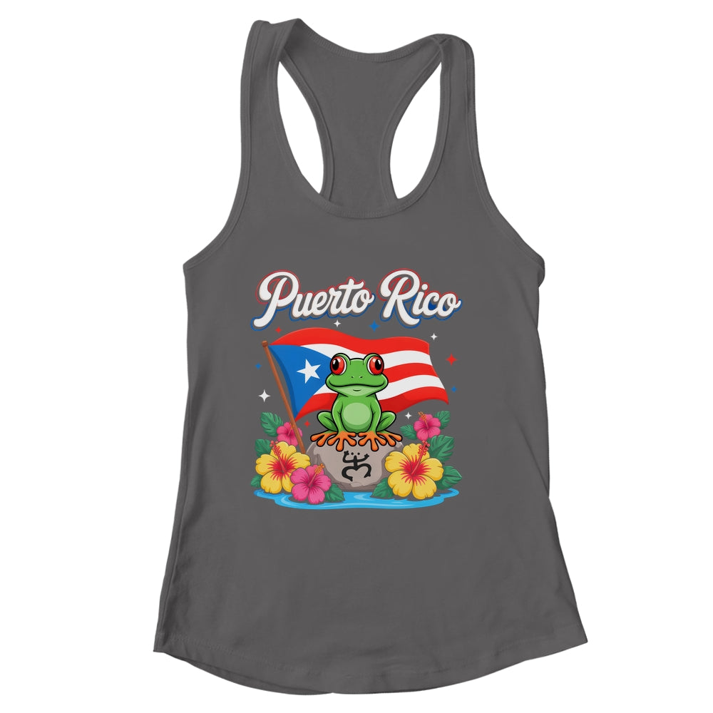 Hispanic Heritage Month Puerto Rico Coqui Frog Taino Symbol Shirt & Tank Top | siriusteestore