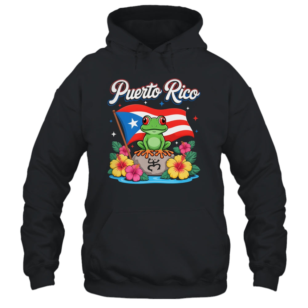 Hispanic Heritage Month Puerto Rico Coqui Frog Taino Symbol Shirt & Tank Top | siriusteestore