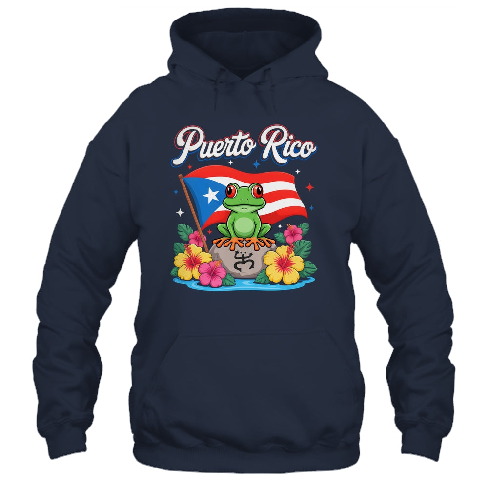 Hispanic Heritage Month Puerto Rico Coqui Frog Taino Symbol Shirt & Tank Top | siriusteestore