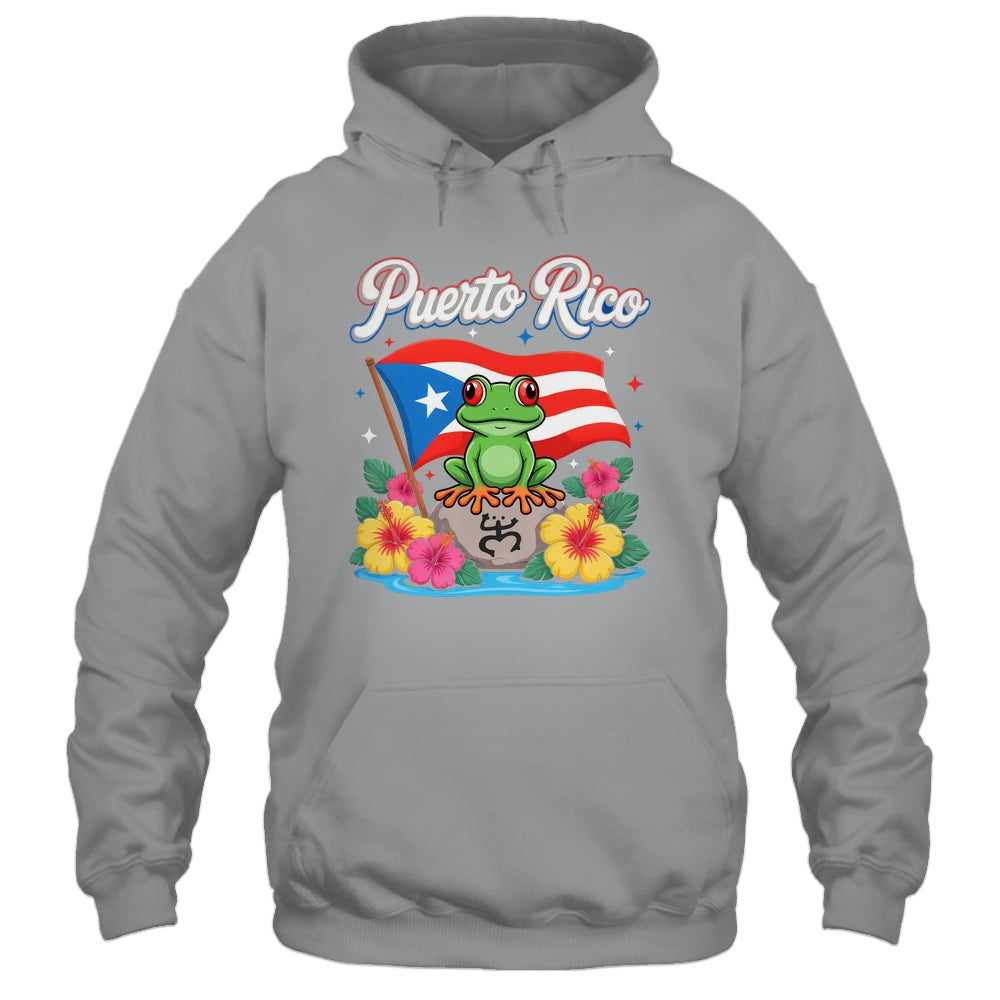 Hispanic Heritage Month Puerto Rico Coqui Frog Taino Symbol Shirt & Tank Top | siriusteestore