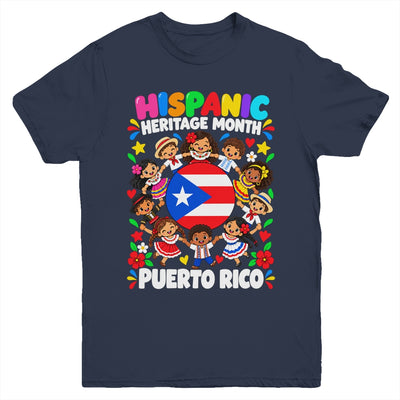 Hispanic Heritage Month Puerto Rico Flag Boys Girls Kids Youth Shirt | siriusteestore