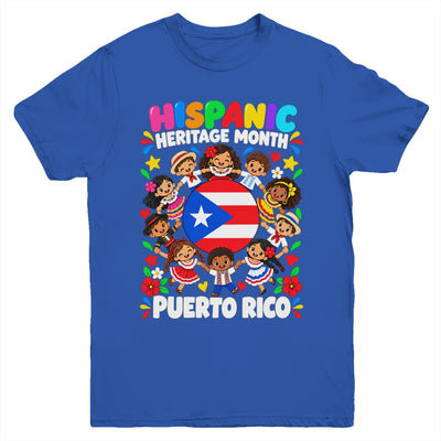 Hispanic Heritage Month Puerto Rico Flag Boys Girls Kids Youth Shirt | siriusteestore