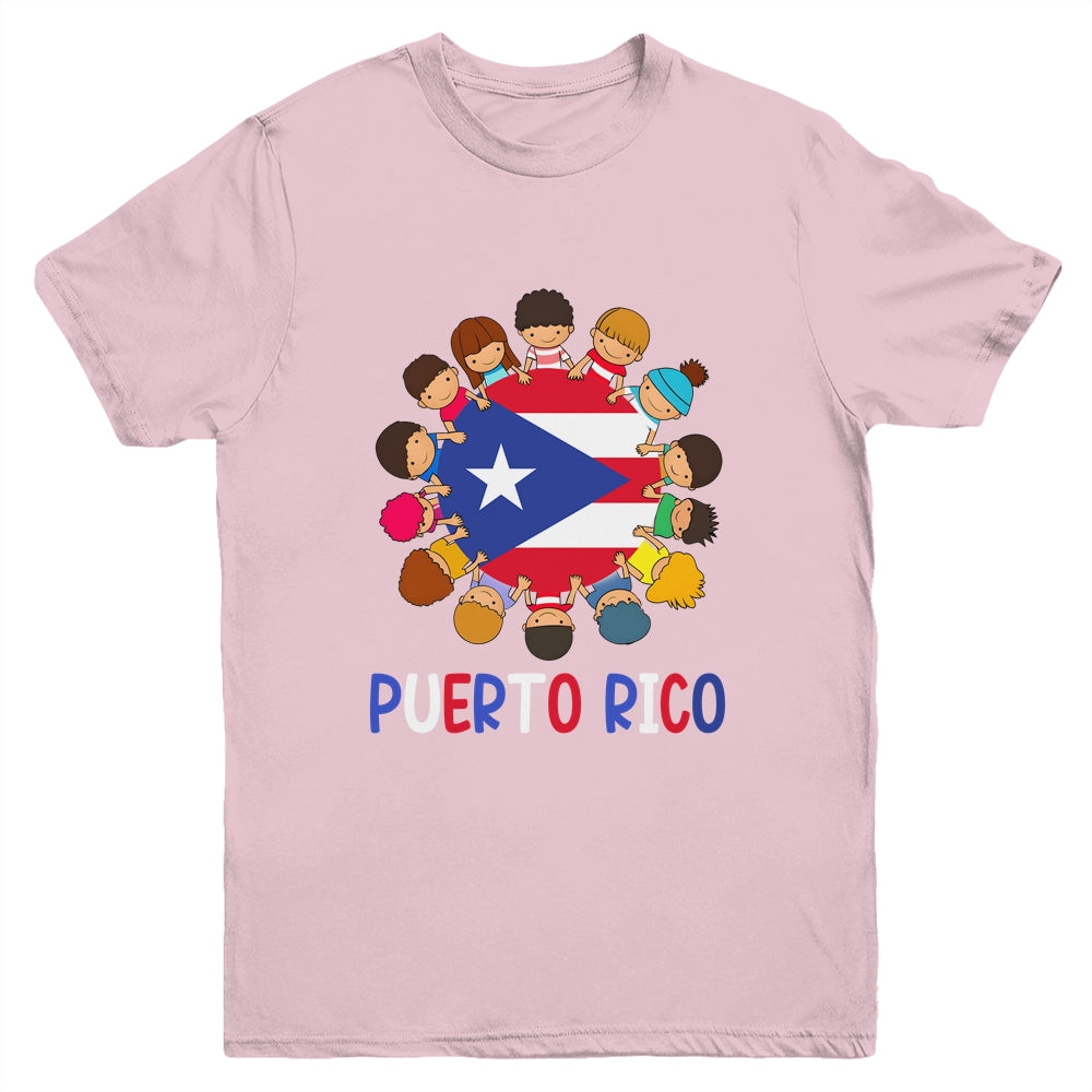 Hispanic Heritage Month Puerto Rico Rican Kids Boys Girls Youth Shirt | siriusteestore