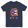 Hispanic Heritage Month Puerto Rico Rican Kids Boys Girls Youth Shirt | siriusteestore