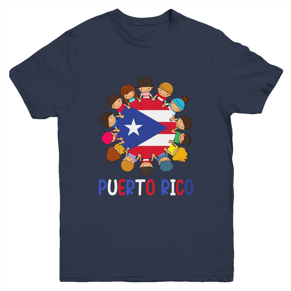 Hispanic Heritage Month Puerto Rico Rican Kids Boys Girls Youth Shirt | siriusteestore