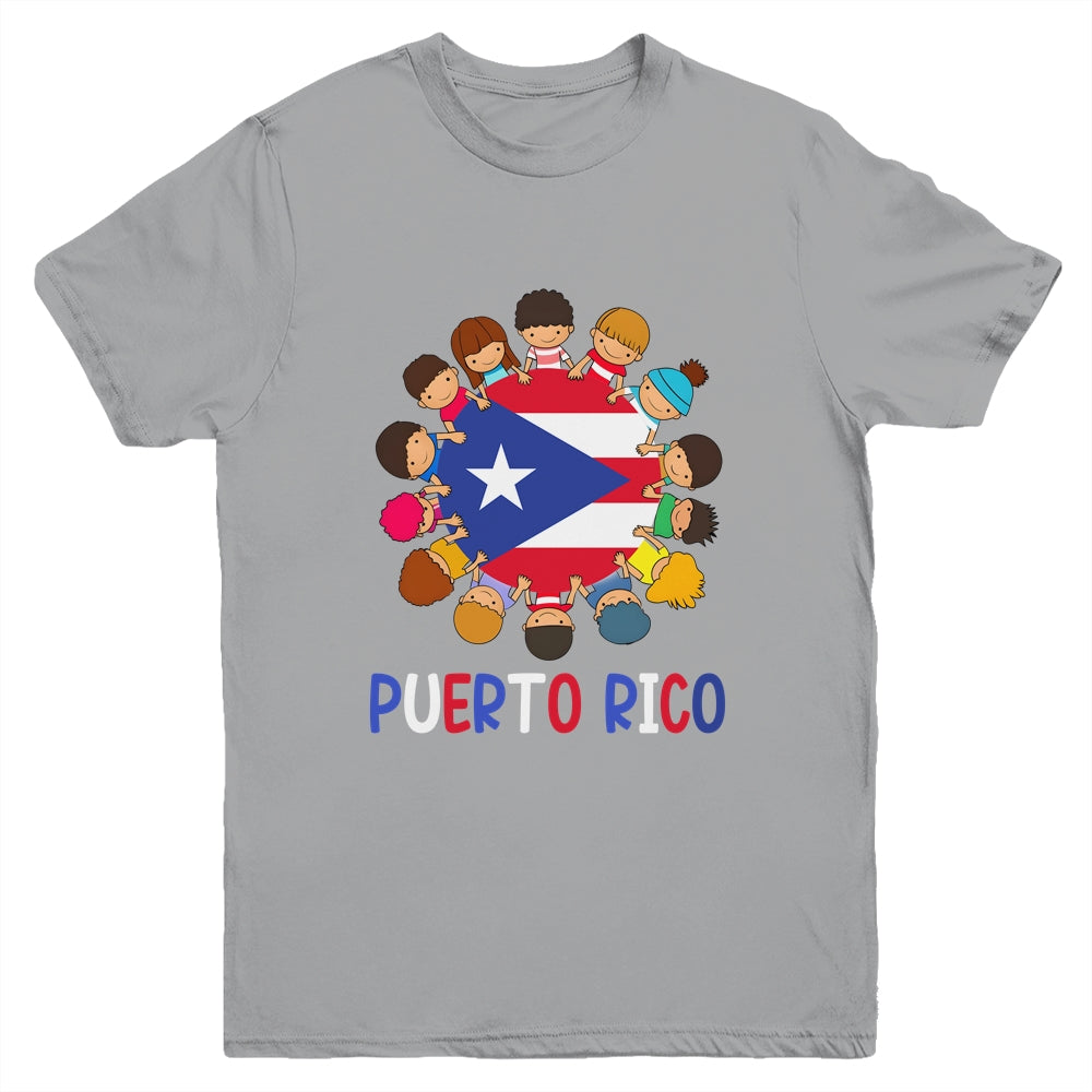 Hispanic Heritage Month Puerto Rico Rican Kids Boys Girls Youth Shirt | siriusteestore
