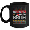 Ho Ho Ho Bruh Funny Christmas Ugly Holiday Santa Hat Mug | siriusteestore