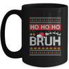 Ho Ho Ho Bruh Funny Christmas Ugly Holiday Santa Hat Mug | siriusteestore