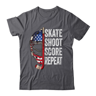 Hockey Player USA American Flag 4th Of July Men Women Kids Shirt & Hoodie | siriusteestore