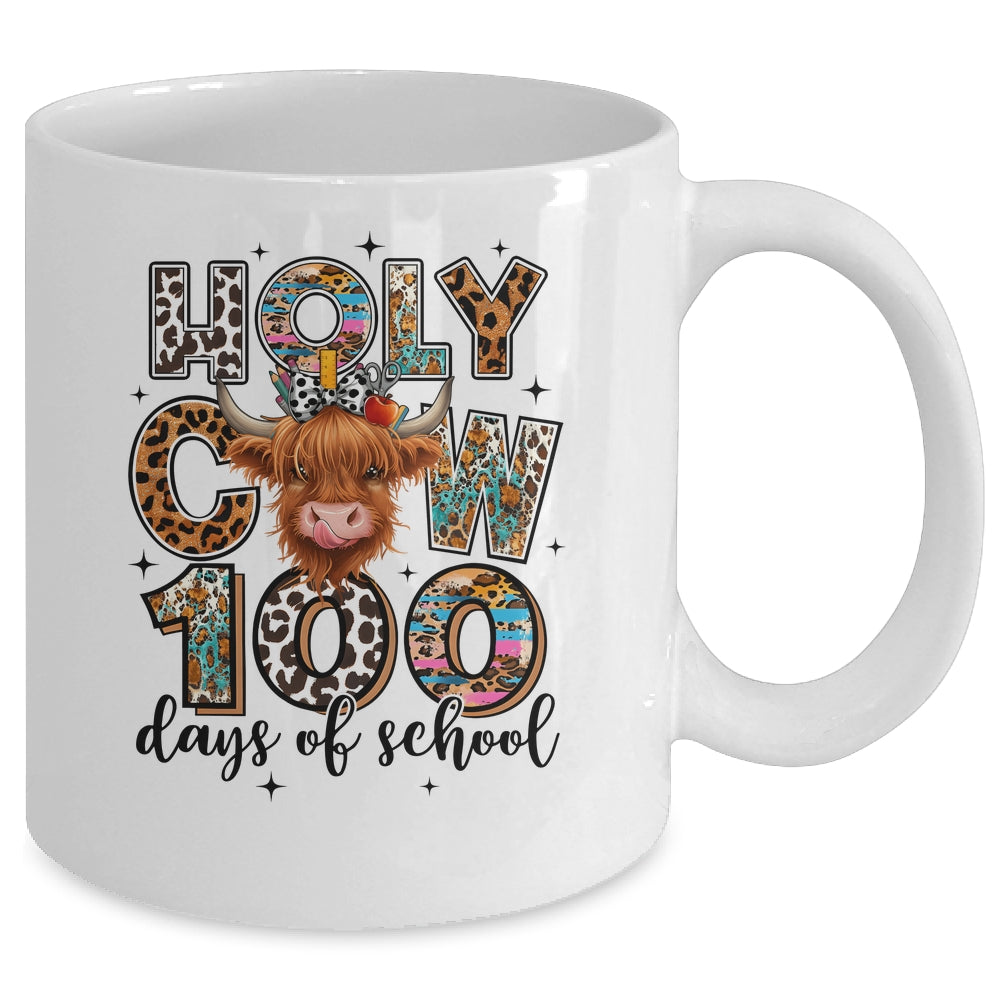 Holy Cow 100 Days Of School 100th Day Smarter Teacher Kids Mug | siriusteestore