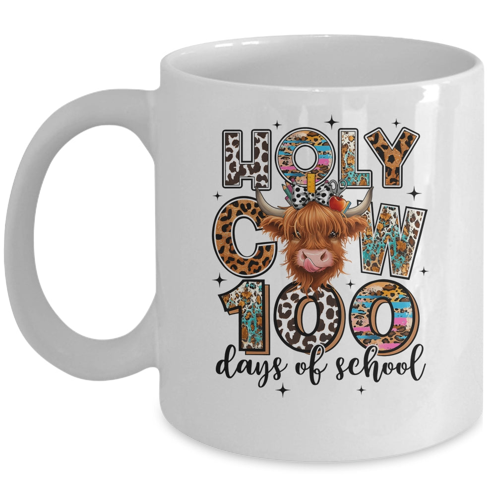 Holy Cow 100 Days Of School 100th Day Smarter Teacher Kids Mug | siriusteestore