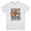 Holy Cow 100 Days Of School 100th Day Smarter Teacher Kids Youth Shirt | siriusteestore