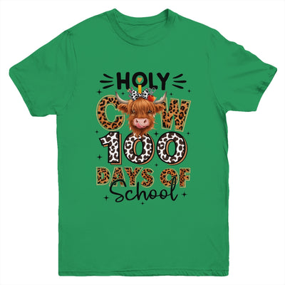 Holy Cow 100 Days Of School Girls 100th Day Teacher Kids Youth Shirt | siriusteestore