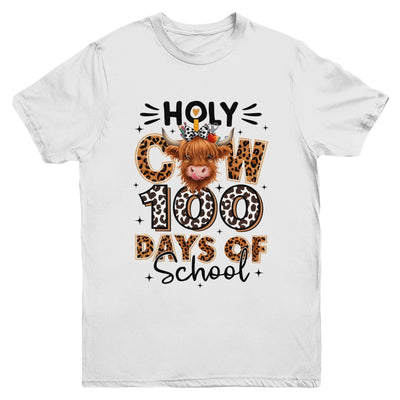 Holy Cow 100 Days Of School Girls 100th Day Teacher Kids Youth Shirt | siriusteestore