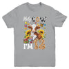 Holy Cow I'm 12 Years Old Farm Cow Sunflowers 12th Birthday Youth Shirt | siriusteestore