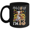 Holy Cow I'm 13 Years Old Farm Cow Sunflowers 13th Birthday Mug | siriusteestore