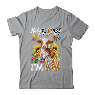Holy Cow I'm 16 Years Old Farm Cow Sunflowers 16th Birthday Shirt & Hoodie | siriusteestore