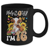 Holy Cow I'm 16 Years Old Farm Cow Sunflowers 16th Birthday Mug | siriusteestore