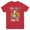 Holy Cow I'm 4 Years Old Farm Cow Sunflowers 4th Birthday Youth Shirt | siriusteestore