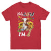 Holy Cow I'm 7 Years Old Farm Cow Sunflowers 7th Birthday Youth Shirt | siriusteestore