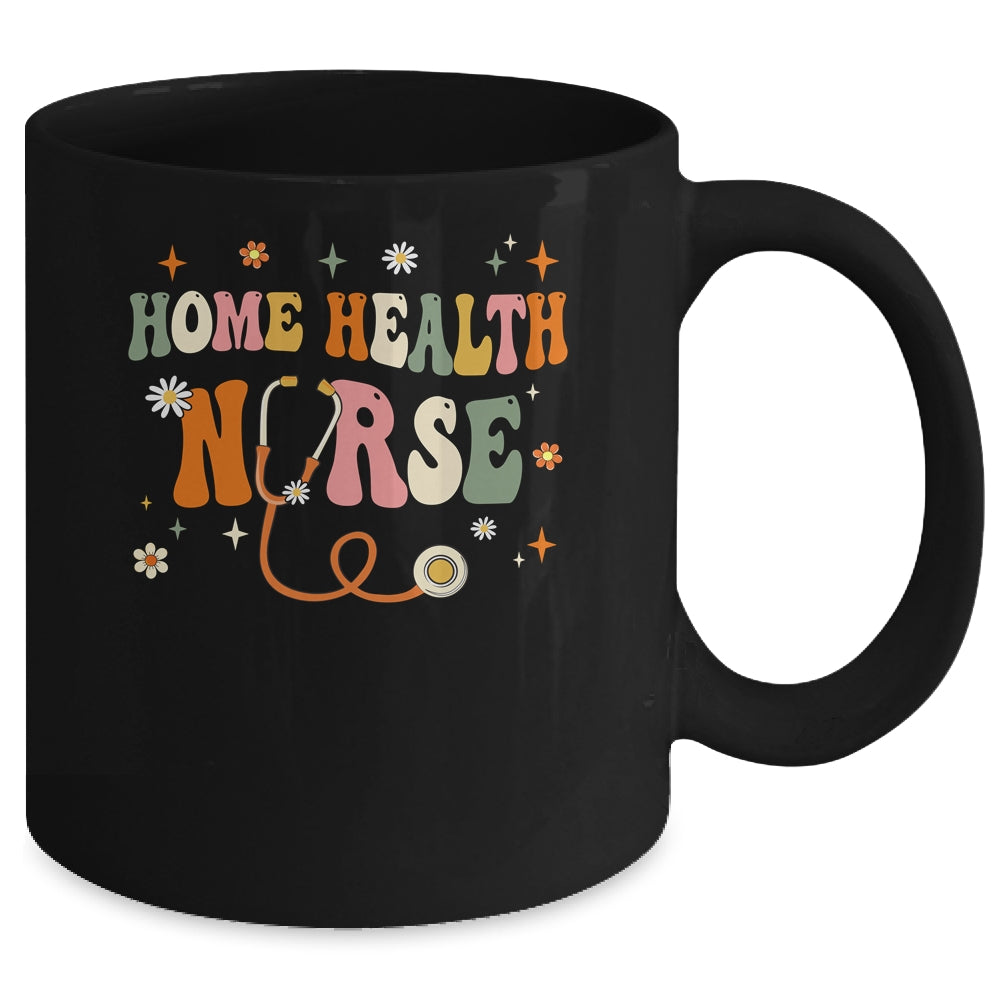 Home Health Nurse Groovy Home Health Care Nursing Mug | siriusteestore