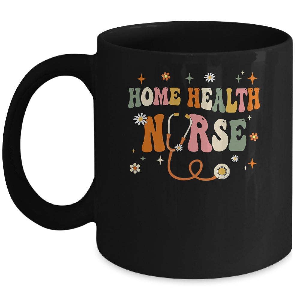 Home Health Nurse Groovy Home Health Care Nursing Mug | siriusteestore