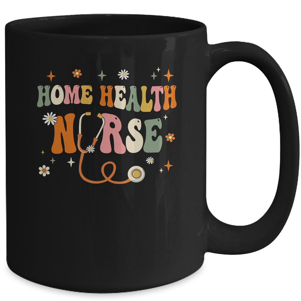 Home Health Nurse Groovy Home Health Care Nursing Mug | siriusteestore