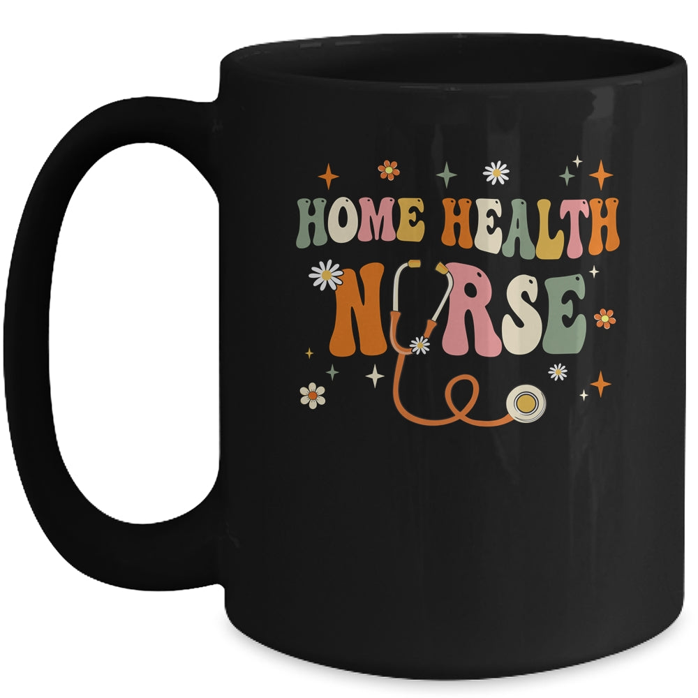 Home Health Nurse Groovy Home Health Care Nursing Mug | siriusteestore