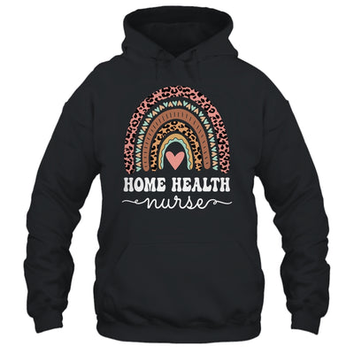Home Health Nurse Home Care Nursing Rainbow Leopard Shirt & Tank Top | siriusteestore