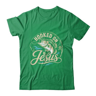 Hooked On Jesus Christian Fishing Bass Faith Shirt & Hoodie | siriusteestore
