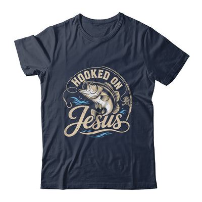Hooked On Jesus Christian Fishing Bass Faith Shirt & Hoodie | siriusteestore
