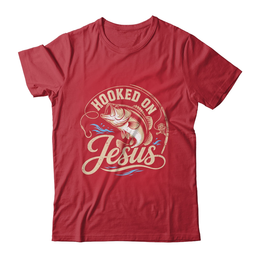 Hooked On Jesus Christian Fishing Bass Faith Shirt & Hoodie | siriusteestore