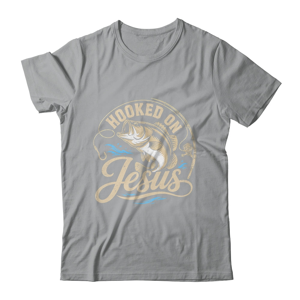 Hooked On Jesus Christian Fishing Bass Faith Shirt & Hoodie | siriusteestore