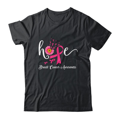 Hope Breast Cancer Pink Ribbons Sunflower October Month Shirt & Hoodie | siriusteestore