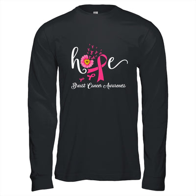 Hope Breast Cancer Pink Ribbons Sunflower October Month Shirt & Hoodie | siriusteestore