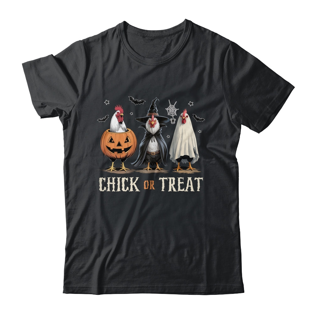 Horror Funny Chick Or Treat Chickens Ghost Witchy Halloween Shirt & Hoodie | siriusteestore