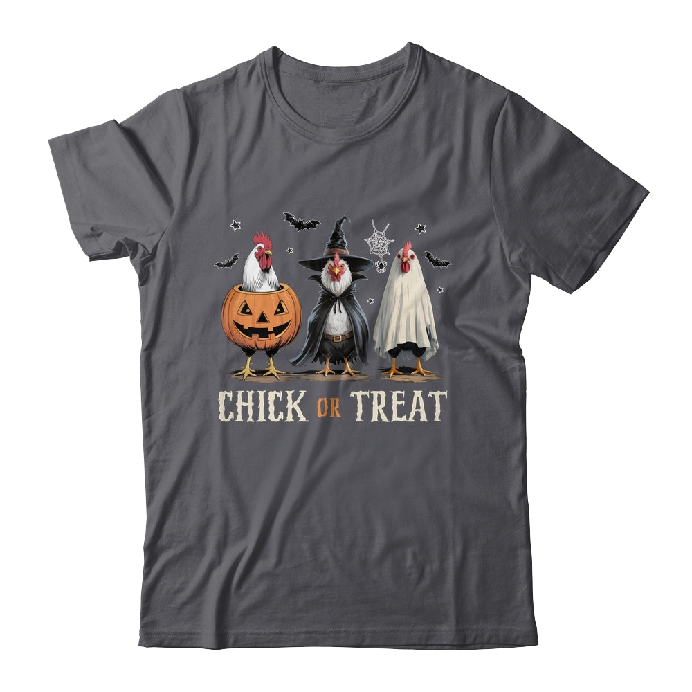 Horror Funny Chick Or Treat Chickens Ghost Witchy Halloween Shirt & Hoodie | siriusteestore