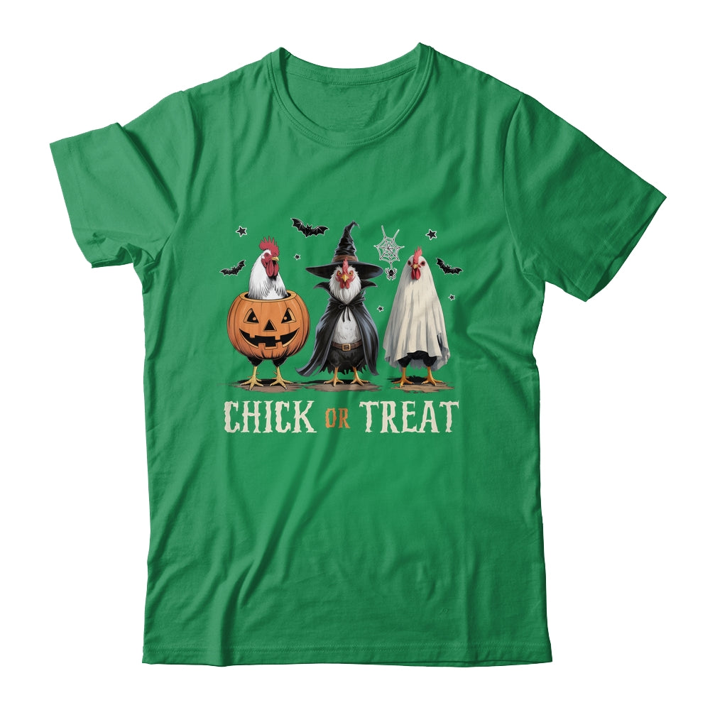 Horror Funny Chick Or Treat Chickens Ghost Witchy Halloween Shirt & Hoodie | siriusteestore