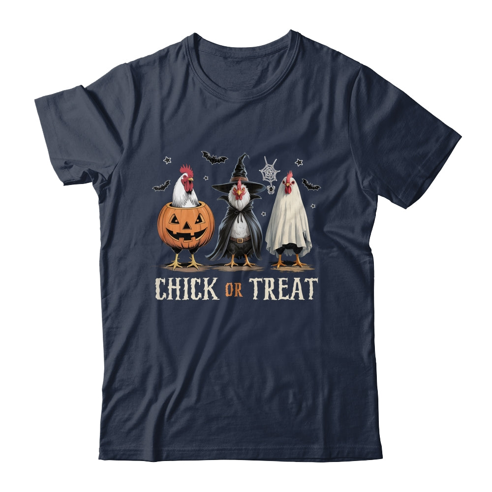 Horror Funny Chick Or Treat Chickens Ghost Witchy Halloween Shirt & Hoodie | siriusteestore