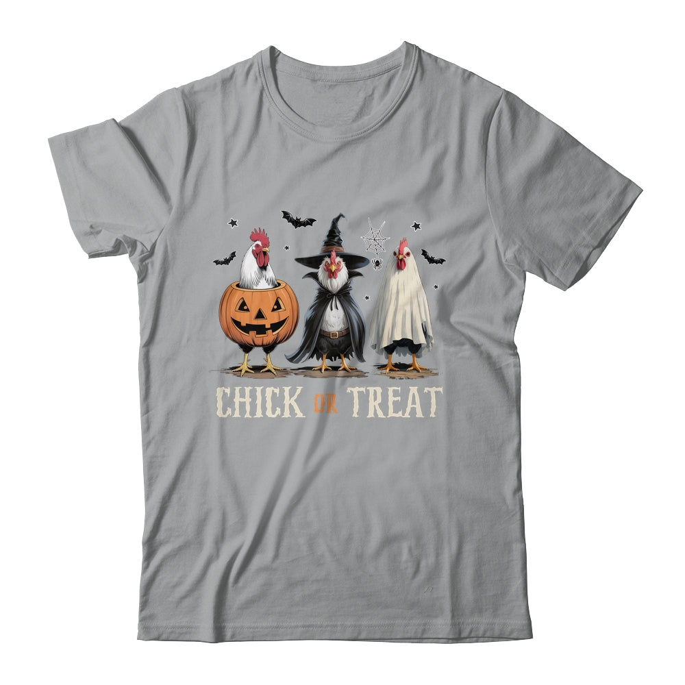 Horror Funny Chick Or Treat Chickens Ghost Witchy Halloween Shirt & Hoodie | siriusteestore