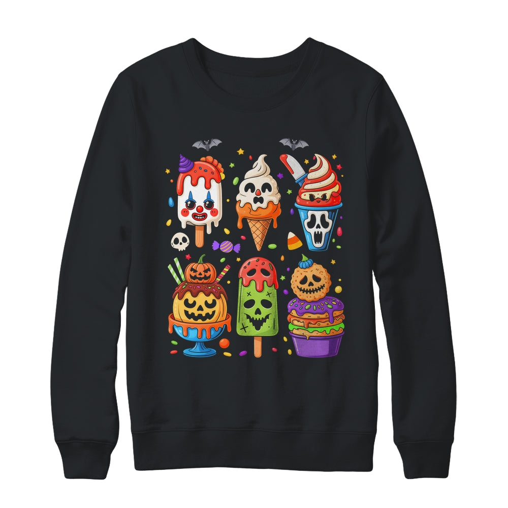 Horror Movie Summer Popsicle Halloween Ice Cream Summerween Shirt & Sweatshirt | siriusteestore